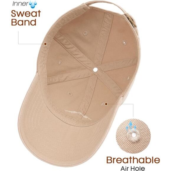 Mens Baseball Cap Mountain Embroidery Dad Hat Vintage Washed Cotton Adjustable - Picture 6 of 8